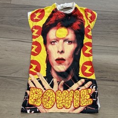 RARE Vintage Ziggy Stardust graphic tee David Bowie Altered Tie Back Pattern