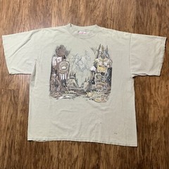 Vintage Nature Art T Shirt Size 2XL 1990s Hunting Animals American XXL Y2K Texas