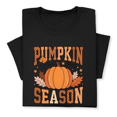 Pumpkin Season Fall T-Shirt, Cute Autumn Thanksgiving Tee Gift