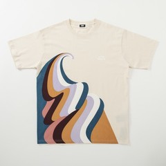 Unisex American Street KITH Macaron Ice Cream Print Cotton Crewneck Tee