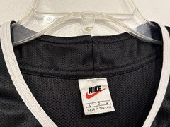 Vintage Nike Men’s Tank Size Large Black Jersey Mesh Button Up Sleeveless Top