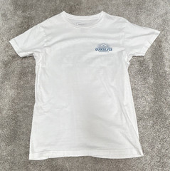Quiksilver White Men’s Small Crew Neck Short Sleeve T-Shirt FREE SHIPPING