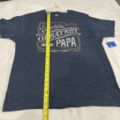 Way To Celebrate Men’s Father’s Day ‘World’s Greatest Papa’ T-Shirt Blue L 42-44