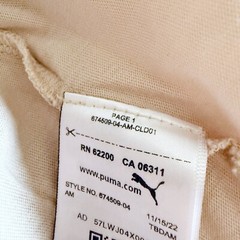 Puma Mens Fade Out Graphic T Shirt Size L Beige Black Navy