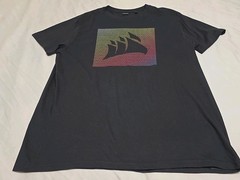 Stanley/Stella Rocker Organic Cotton Black Gradient Block Graphic Tshirt Medium