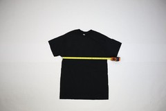 Lot of 16 Gildan Adult Black Heavy Cotton Short Sleeve Blank Tees T-Shirts M
