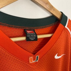 Vintage Y2K Nike Miami Hurricanes Kyle Wright NCAA Football Sports Jersey Orange