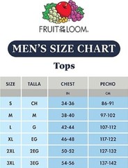 3 White 2XL 50-52 Inch A-Shirt Tanks Fruit Of The Loom 2EG 127-132 CM
