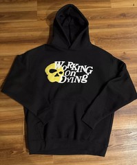 Working On Dying Puff Print Mask Hoodie Size XL Bladee. Yung Lean. Lil Uzi Vert