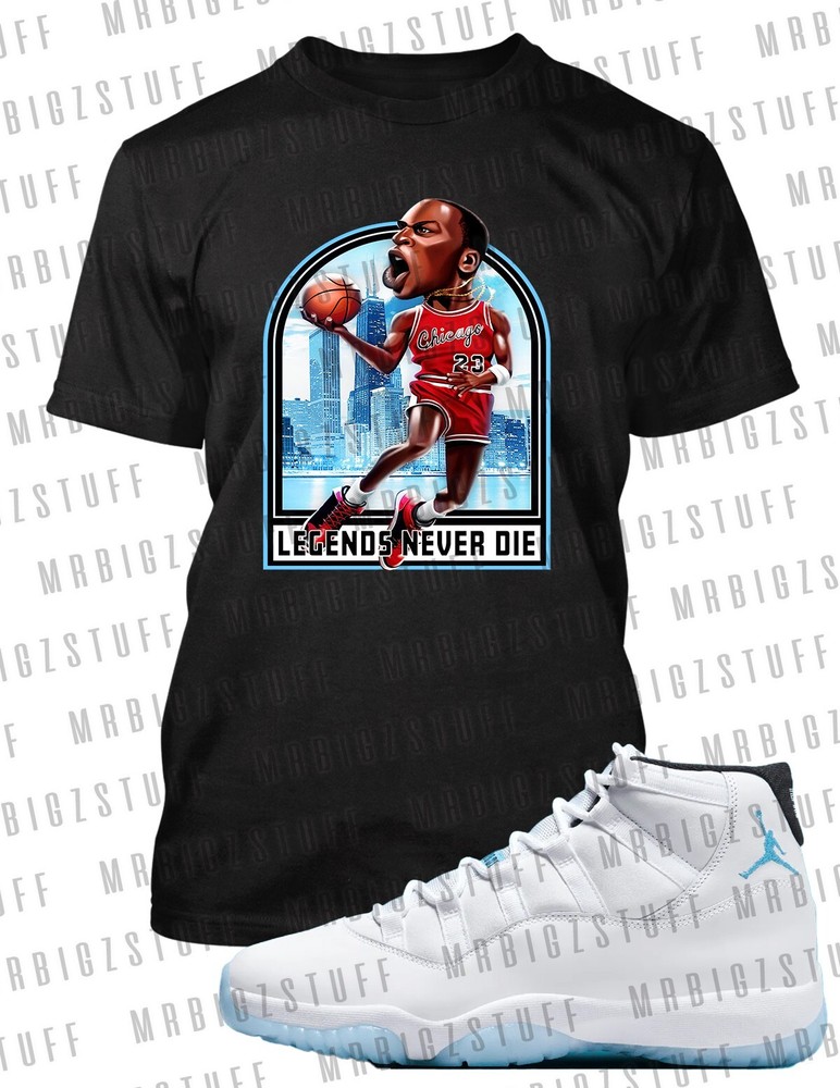 Mens Rookie of the Year Graphic Sneaker Tee to Complement J11 Legend Blue