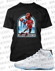 Mens Rookie of the Year Graphic Sneaker Tee to Complement J11 Legend Blue