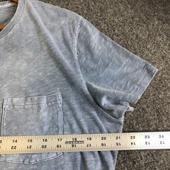 Abercrombie Fitch Muscle Pocket T-Shirt Mens XL Heather Sky Blue Everyday