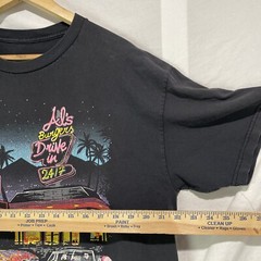 J Galt Shirt Mens Extra Large XL Streetwear Black Adult Al’s Burgers Hot Rods