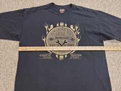 Harley Davidson Shirt Mens XL Black Steel City Washington PA Graphic Tee