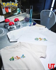Pokemon 30th Anniversary Gengar UT T-Shirt Vintage Watercolor Art Gray Unisex