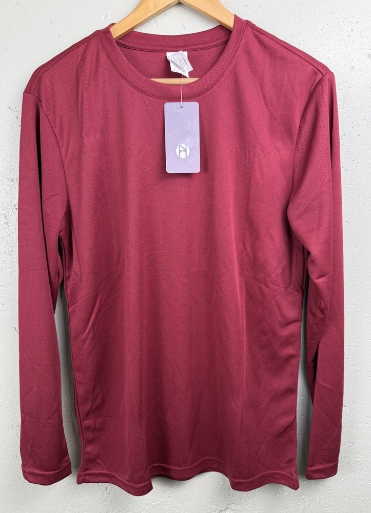 Performance Long Sleeve T Shirt Micro Mesh Fabric Style #MS90 NWT Lot Of 5 Small