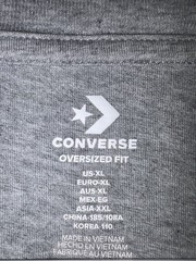 Embroidered Converse T-Shirt Grey, Vintage, Size XL