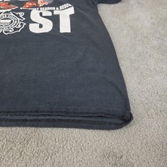 Vtg United States Coast Guard Search & Rescue MV Sport Shirt L Get Lost Support