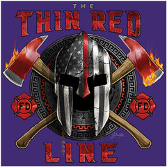 T-SHIRT-FIREFIGHTER-THIN RED LINE