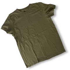 Jockey Mens Army Olive Green Cotton T-Shirt Made in USA Short Sleeve Large NWOT