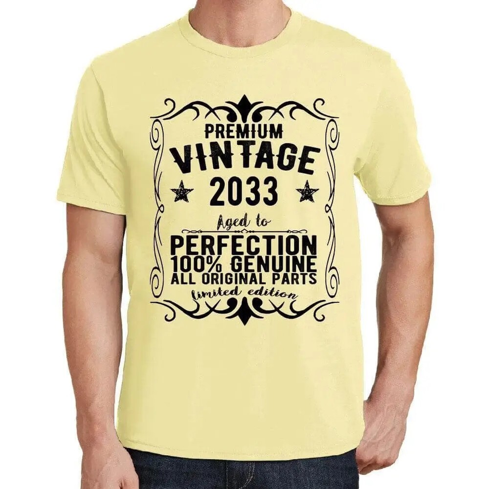 Men’s Graphic T-Shirt All Original Parts Aged to Perfection 2033 Eco-Friendly
