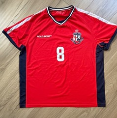 RLX Polo Sport Ralph Lauren England National Team Jersey Tee #8 Red Size Large