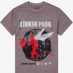Linkin Park T-Shirt Soldier Hybrid Theory Brown New