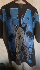 HEAT BIG PRINT ON SHAKA HEAVYWEIGHT GARMET DYED T SHIRT