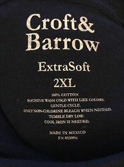 Croft & Barrow T-shirt Tropical Graphic Navy Blue 100% Cotton Men’s Sz 2XL New