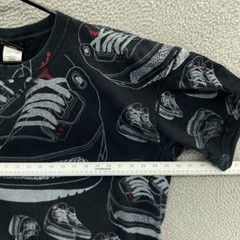 VINTAGE Nike Jordan Shirt Mens XL Black Cement Jordan 3 All Over Print Sneaker