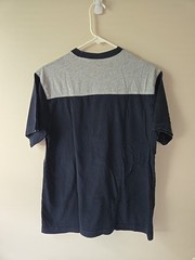 MENS GAP SHORT SLEEVE SLUB TEE black and gray med. VARIETY exc. cond