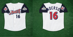Reprint NEW Garret Anderson Baseball Jersey Reprint Polyester S-6XL MI689