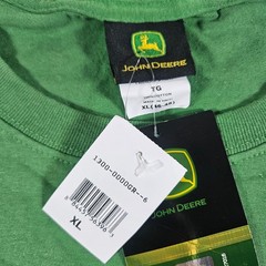 John Deere Graphic T-Shirt Mens XL Green Short Sleeve Logo Cotton Tee