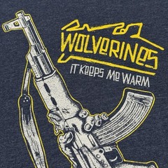 Zero Foxtrot Mens T Shirt Size S Blue Wolverines It Keeps Me Warm Red Dawn Skull