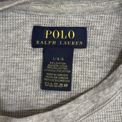 Polo Ralph Lauren Thermal Shirt Men Large Waffle Knit Long Sleeve