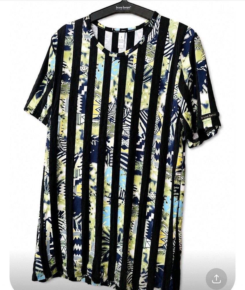 Bruno Banani Tribal / Jungle Colourful Graphic T-Shirt / Top – Size Medium