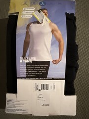 Pair of Thieves Men’s 3pk SuperiAir Cotton Tank Top Black Size L Large (34-36″)