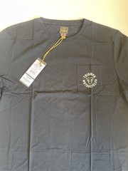 Triumph Motorcycles Newlyn T Shirt Mens 2XL Jet Black Cotton Back Print Pocket