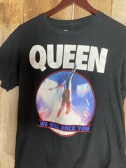 Queen T-shirt We Will Rock You Freddie Mercury Size M Black