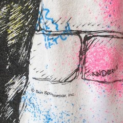 VTG 80s 90s Graffiti Spray Paint Basketball BIG Large T-Shirt All Over Print