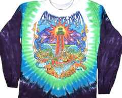 Grateful Dead Watch Tower Front/Back Graphic Tie Dye T-Shirt Size Large New