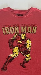 Marvel Comics Iron Man XL Classic Superhero Retro Style Red T-Shirt  ( MA – 4)
