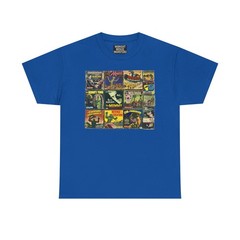 Vintage 8mm Monster Movies Collage T-Shirt Unisex Heavy Cotton Tee Graphic Gift