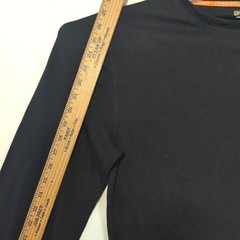 Omni-Wool Base Layer Shirt Men’s XL Black Wool Blend Crew Neck Long Sleeve