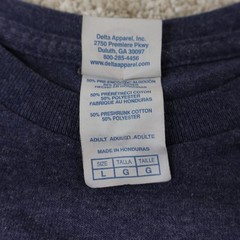 Delta Pro Weight Graphic T Shirt Large Blue Cat-Fish Print (see photo)