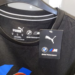 PUMA BMW MOTORSPORTS MMS VINTAGE CAR TEE 1975 BMW M-SPORT BLACK SHIRT 533379-01