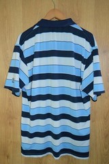 Cutter & Buck Striped Golf Polo Shirt Polyester Spandex – Large L