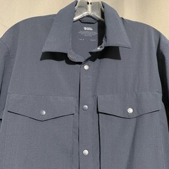 Fjallraven Abisko Trekking Short Sleeve Men’s Shirt Blue Size Medium