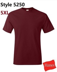 Hanes 5250 5XL Authentic Short Sleeve Men’s Cotton T-Shirt Light Steel