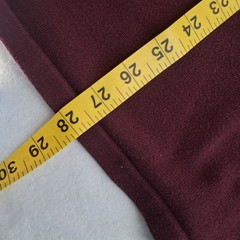 Eddie Bauer Men’s Polo Sweater MT Medium Tall Burgundy Long Sleeve Knit Cotton